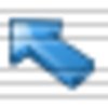 Arrow Up Left Blue Image