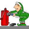 Santa Computer Clipart Image