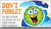 Turn Back Clock Clipart Image