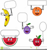 Funny Fruit Clipart Image