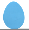 Easter Egg Shape Clipart Image