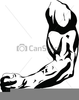 Flexing Biceps Clipart Image