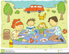 Beach Picnic Clipart Image