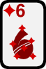 Six Of Diamonds Clip Art