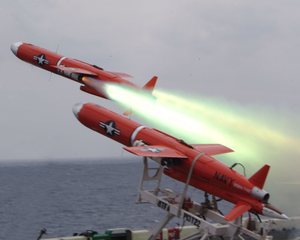 One Of Five Bqm-74 Test Drones Launches From The Amphibious Assault Ship Uss Essex Image