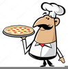 Kids Eating Pizza Clipart Image