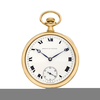Gold Pocket Watch Clipart Image