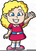 Blonde Little Girl Clipart Image