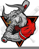Longhorns Baseball Clipart Image