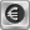 Free Silver Button Euro Coin Image