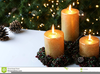 Xmas Candles Clipart Image