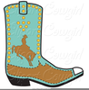 Bucking Cowboy Clipart Image