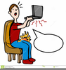 Laptop Cartoon Clipart Image