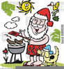 Christmas Barbecue Clipart Image