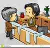 Woman Bank Teller Clipart Image