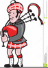 Cartoon Bagpipe Clipart Image