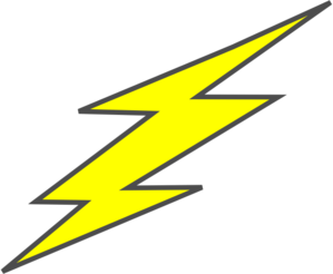 Straight Flash Bolt Clip Art