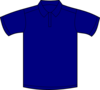 Polo Shirt Blue Front Clip Art