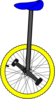 Unicycle Color Clip Art