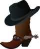 Cowboy Boot And Hat Md Image