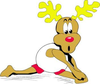 Holiday Reindeer Clipart Image