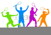 Squash Player Clipart Image