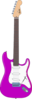 Guitarra Morada Clip Art