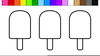 Popsicles Clipart Image