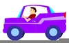 Men Driving Car Clipart Image