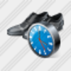 Icon Mans Shoes Clock Image