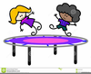 Jumping Trampoline Clipart Image