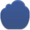 Dark Blue Cloud Icon Image