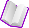 Purple Book Clip Art