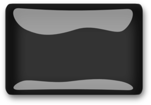 Black Buttion Rect Clip Art