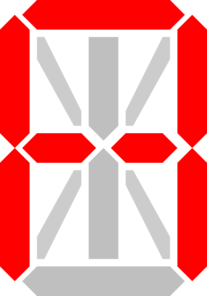 Segment Display A Clip Art
