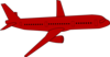 Red Airplane Clip Art