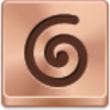 Free Bronze Button Spiral Image