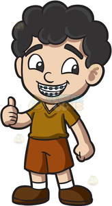 Braces Cartoon Clipart Image