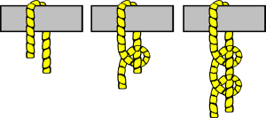 Knot Illustration (2 Half Hitches) Clip Art