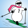 Free Cross Country Skiing Clipart Image