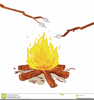 Roasting Marshmallows Clipart Image