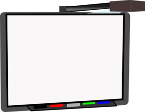 Small Smart Board Blank Clip Art
