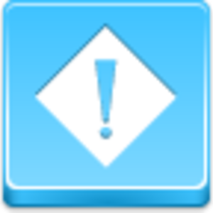 Free Blue Button Icons Exception Image