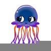 Animated Jellyfish Clipart Image