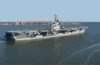 Uss George Washington (cvn 73) Sails By Fort Monroe Clip Art