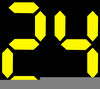 Clipart Of A Digital Clock Image