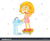 Free Clipart Child Brushing Teeth Image