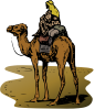 Person Riding Camel Clip Art