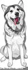 Clipart Sled Dog Image