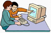 Clipart Bambini Al Computer Image